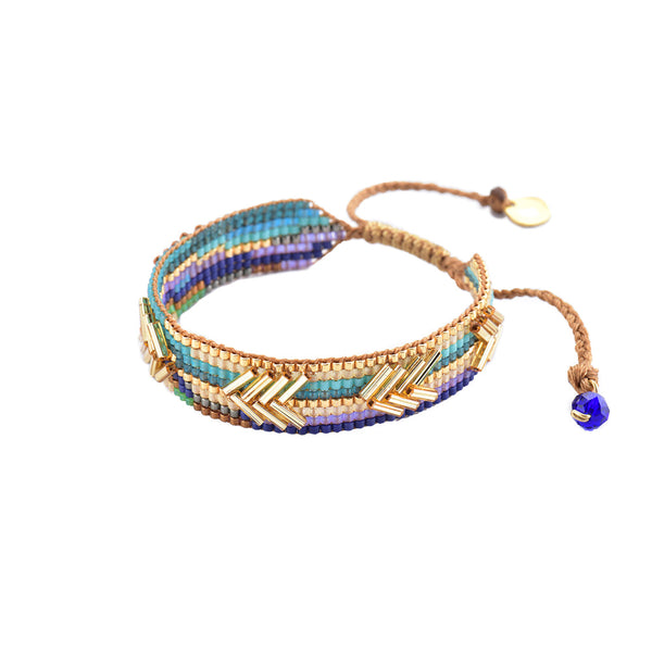 Brazalete Pequeño Chevron Azul