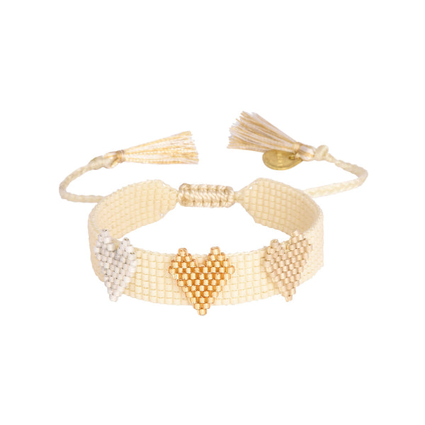Brazalete Love X3 Dorado