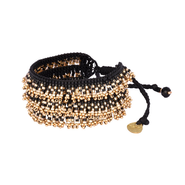 Brazalete grande ajustable Fringe