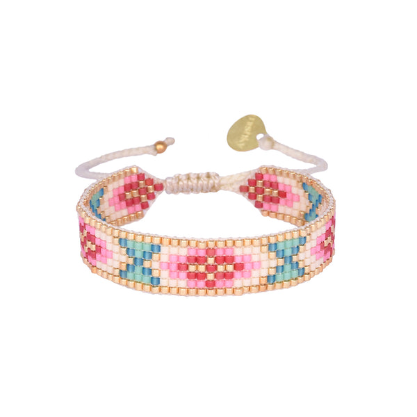 Brazalete ajustable pequeño con chaquiras Miyuki