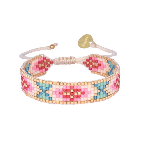 Brazalete ajustable pequeño con chaquiras Miyuki