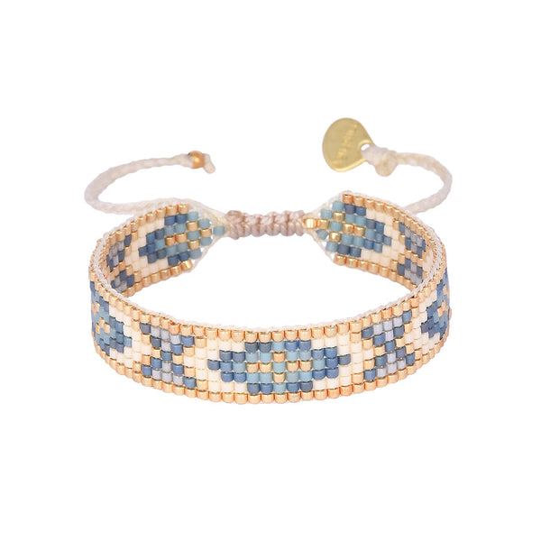 Brazalete ajustable pequeño con chaquiras Miyuki