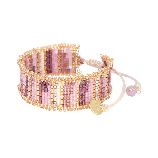 Brazalete ajustable pequeño con flecos