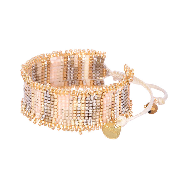 Brazalete ajustable pequeño con flecos