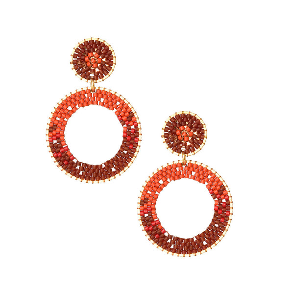Aretes pequeños Ellipse Rojos