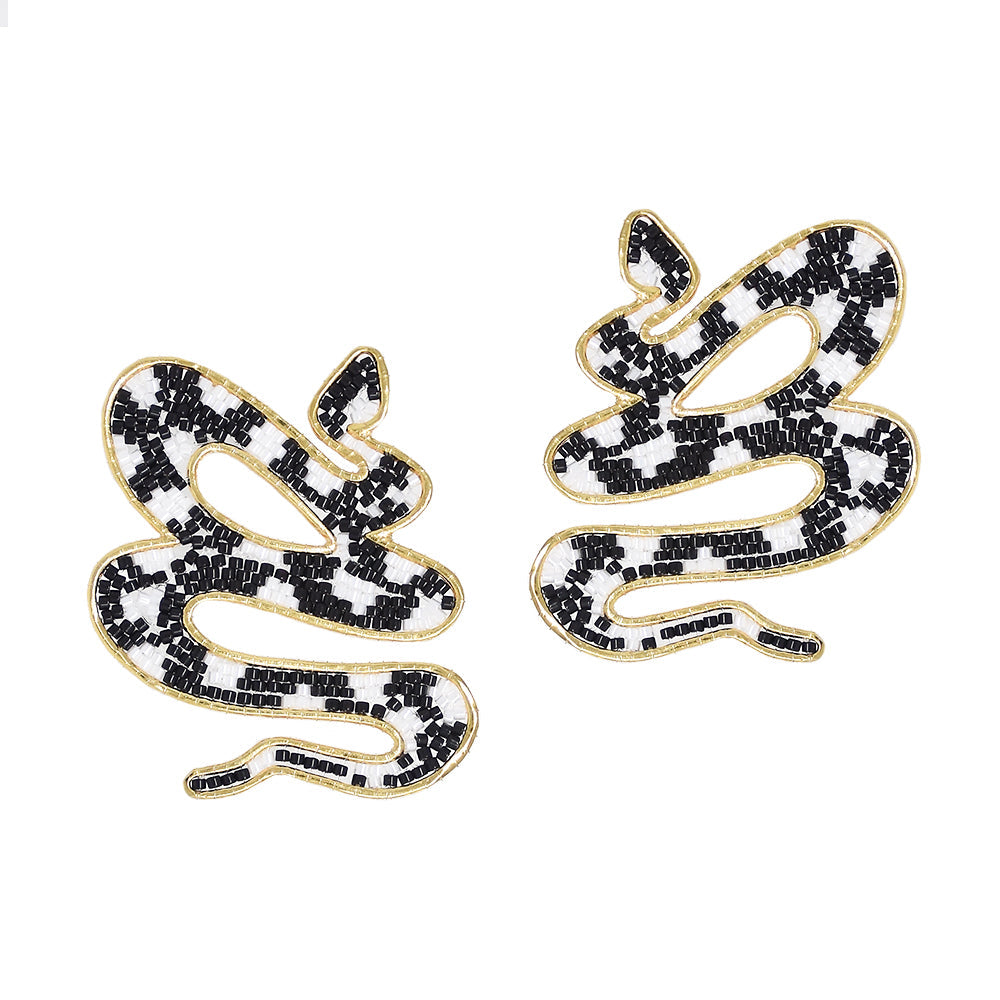 Aretes Serpent Negros