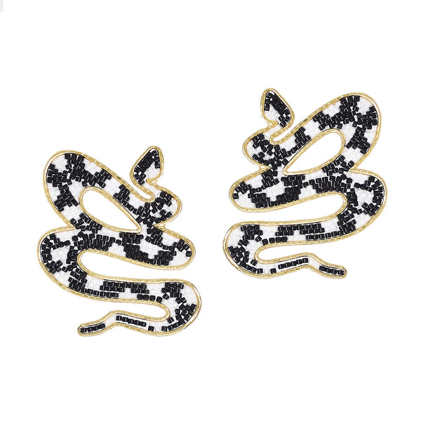 Aretes Serpent Negros