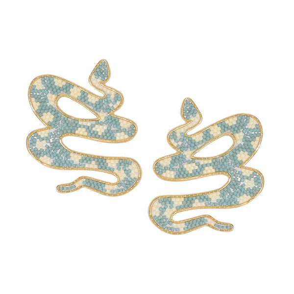 Aretes Serpent Turqueza