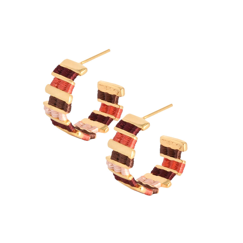 Aretes Pequeño Tunez vino tinto