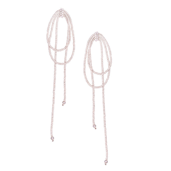 Aretes Cravatte Plateados