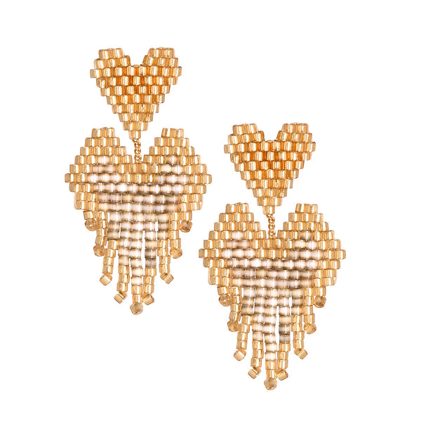 Aretes Fringy Dorados