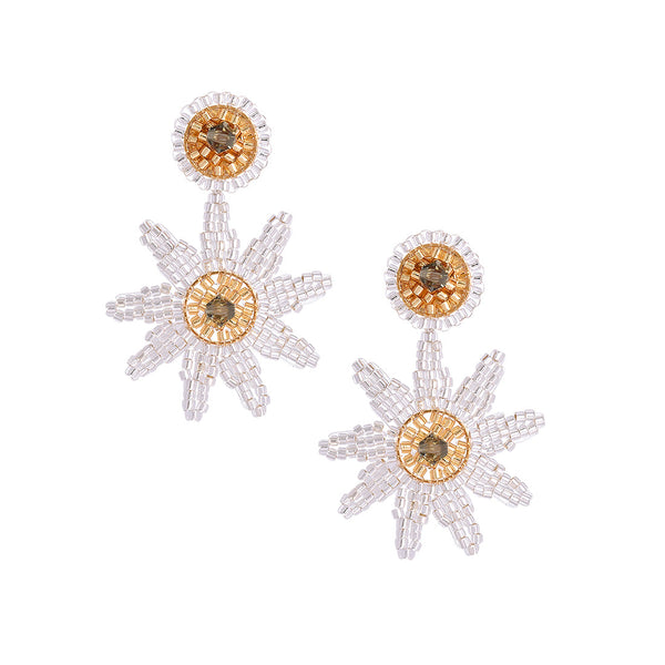 Aretes Sunshine Plateados