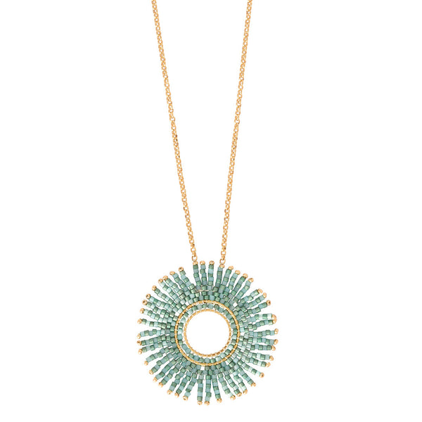 Collar Fringe Sun Verde Largo