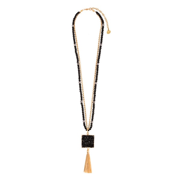 Collar Quartz Negro
