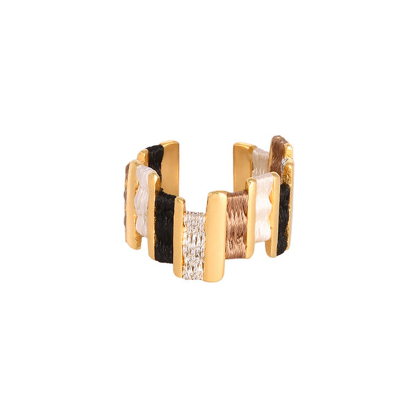 Anillo Tunez Negro/Blanco